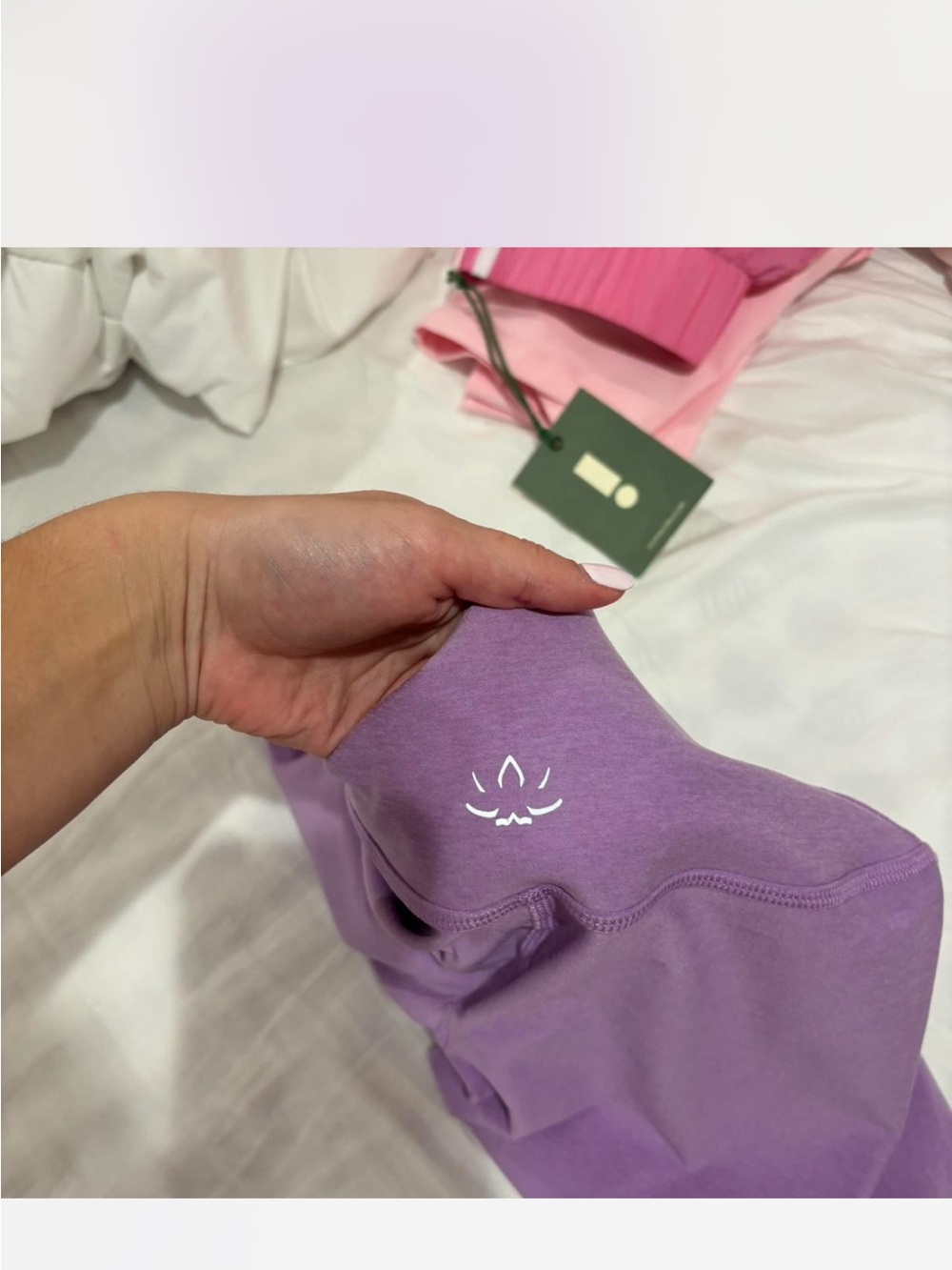Beyond Yoga Lilac High-Waist Leggings with Cropped Tank Set - Picture 6 of 6